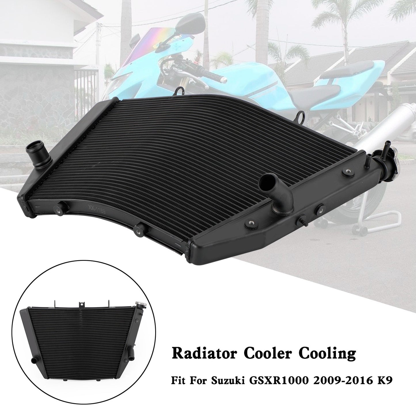 Engine Radiator Cooler Cooling For Suzuki GSXR1000 GSX-R1000 2009-2016 K9