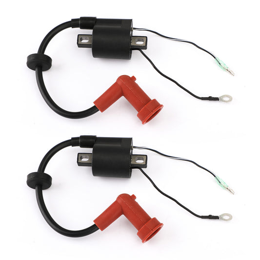 2x Outboard Engine Ignition Coil fit for Yamaha 40hp 40X E40X MHL 66T-85570-00 E