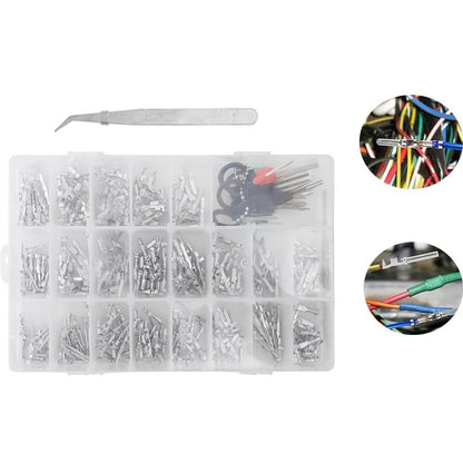 420PCS Connector Pins 21 Types Electrical Wire Terminal Kit,18PCS Extractor Tool