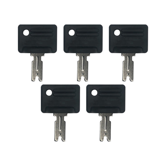Solid Spare (5) Ignition Key For Caterpillar Crown Yale Hyster Gradall - 107151-002, 166