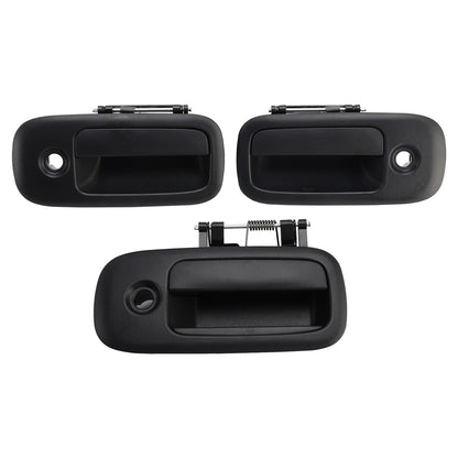 3PCs Front Exterior Door Handle Set For Chevrolet Express 1500 2500 1996-2009