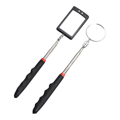 5 Pcs Magnetic Pick-Up Tool Adjustable Sticks and 360 Swivel Inspection Mirror