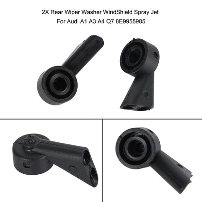 2X Rear Wiper Washer WindShield Spray Jet For Audi A1 A3 A4 Q7 8E9955985