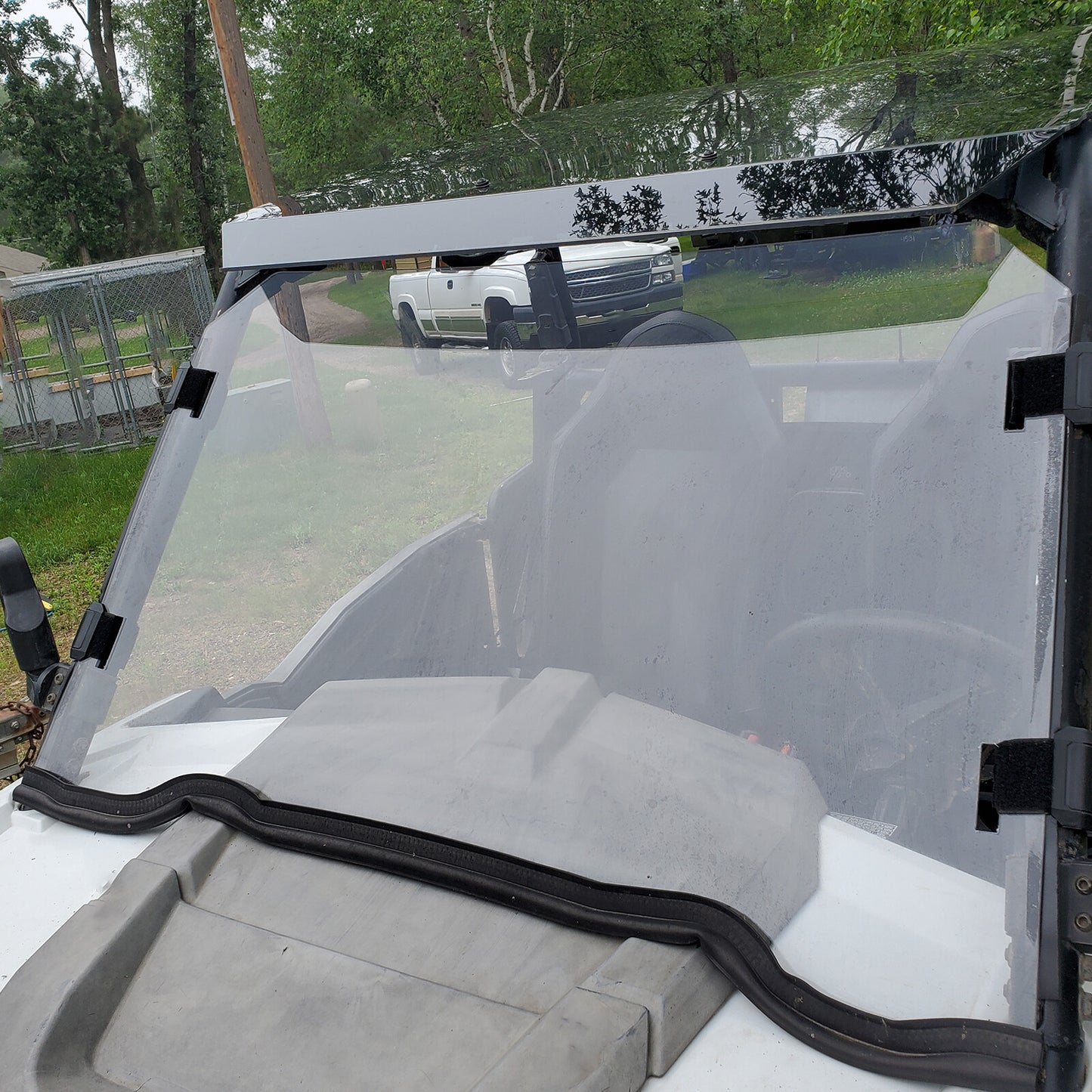 Solid Spare Full Windshield For Polaris RZR 900 1000 Turbo 2014-2021 w assembly fitting sets