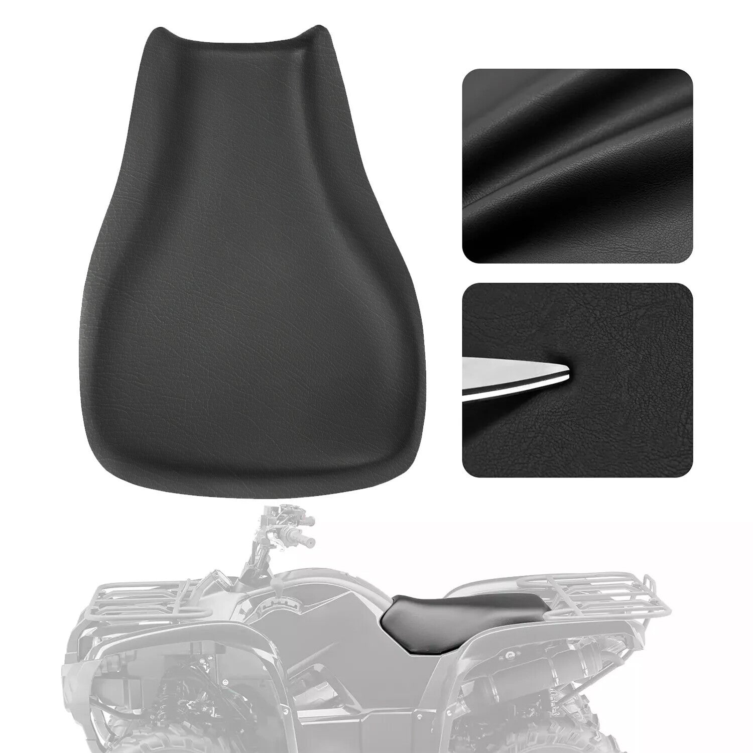 Solid Spare Black Seat Cover For Grizzly 550 2009-2014 Grizzly 700 2012-2015