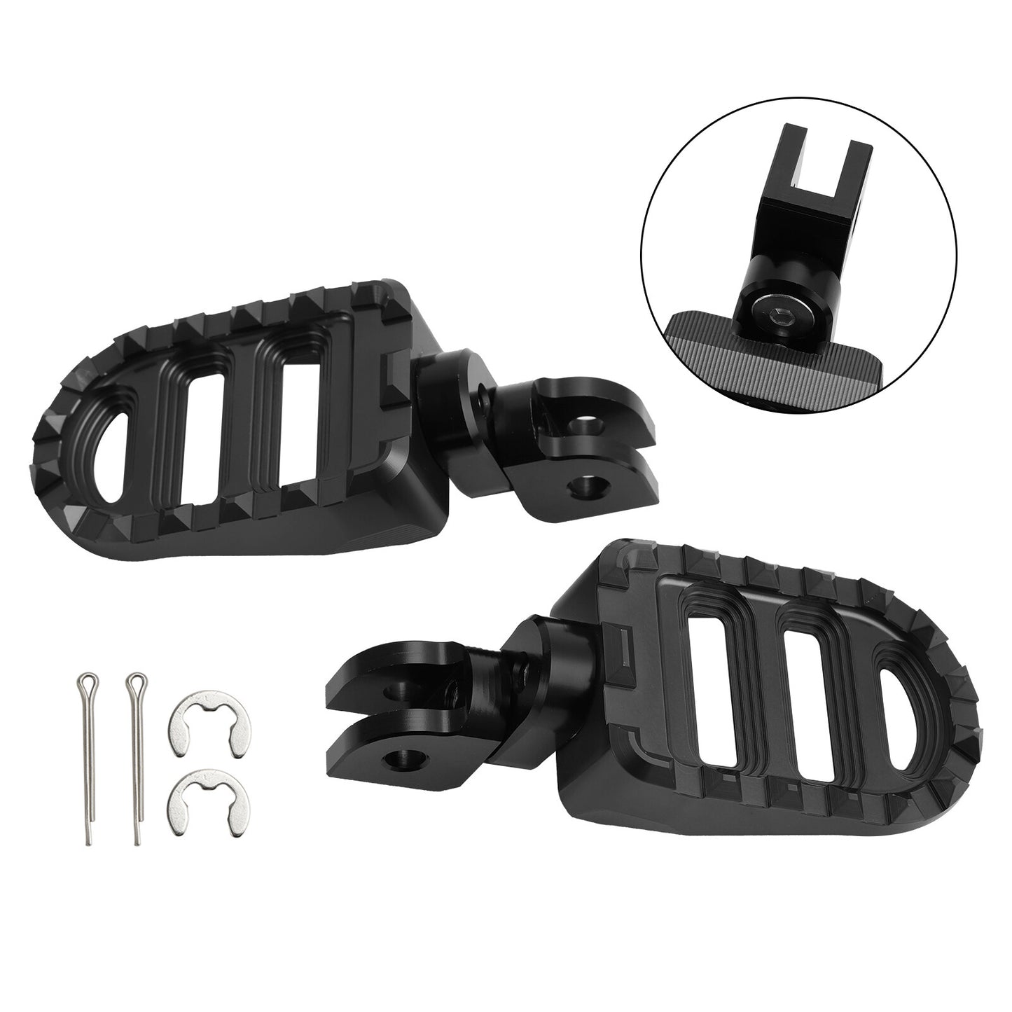 Front Footrests Foot Peg fit for Rebel 1100 CM1100 CMX 1100 DCT/MT 2021-23 BLK
