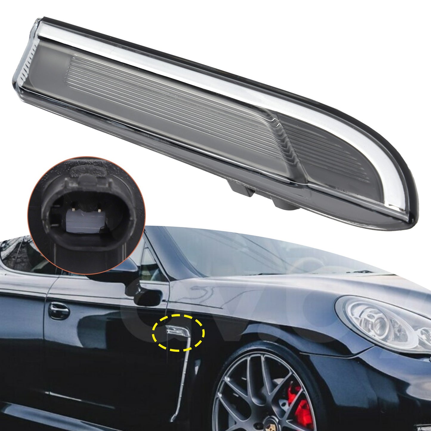 Right Front Fender Turn Signal Light Lamp For Porsche Panamera 970 2010-2016