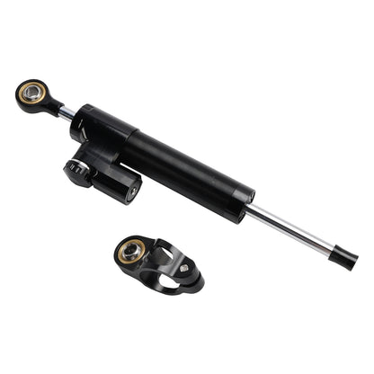 Universal Motorcycle CNC Adjustable Steering Damper Stabilizer Top Black US