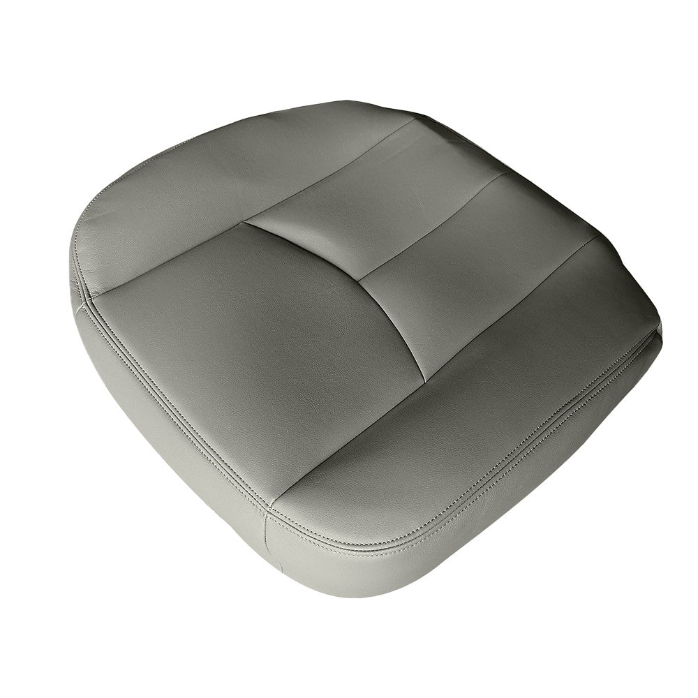 LH & RH Bottom Leather Seat Cover Gray For 2003-2006 Chevy Avalanche