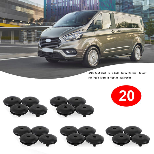 20PCS Roof Rack Hole Bolt Screw W/ Seal Gasket Fit Ford Transit Custom 2012-2021