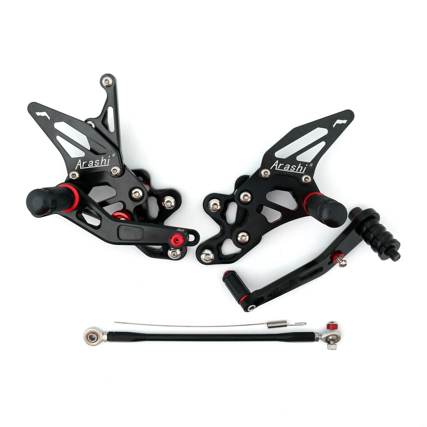 Racing Footrest Rearsets Rear Set Foot pegs Fit For Suzuki GSXR 600/750 11-19 Bk