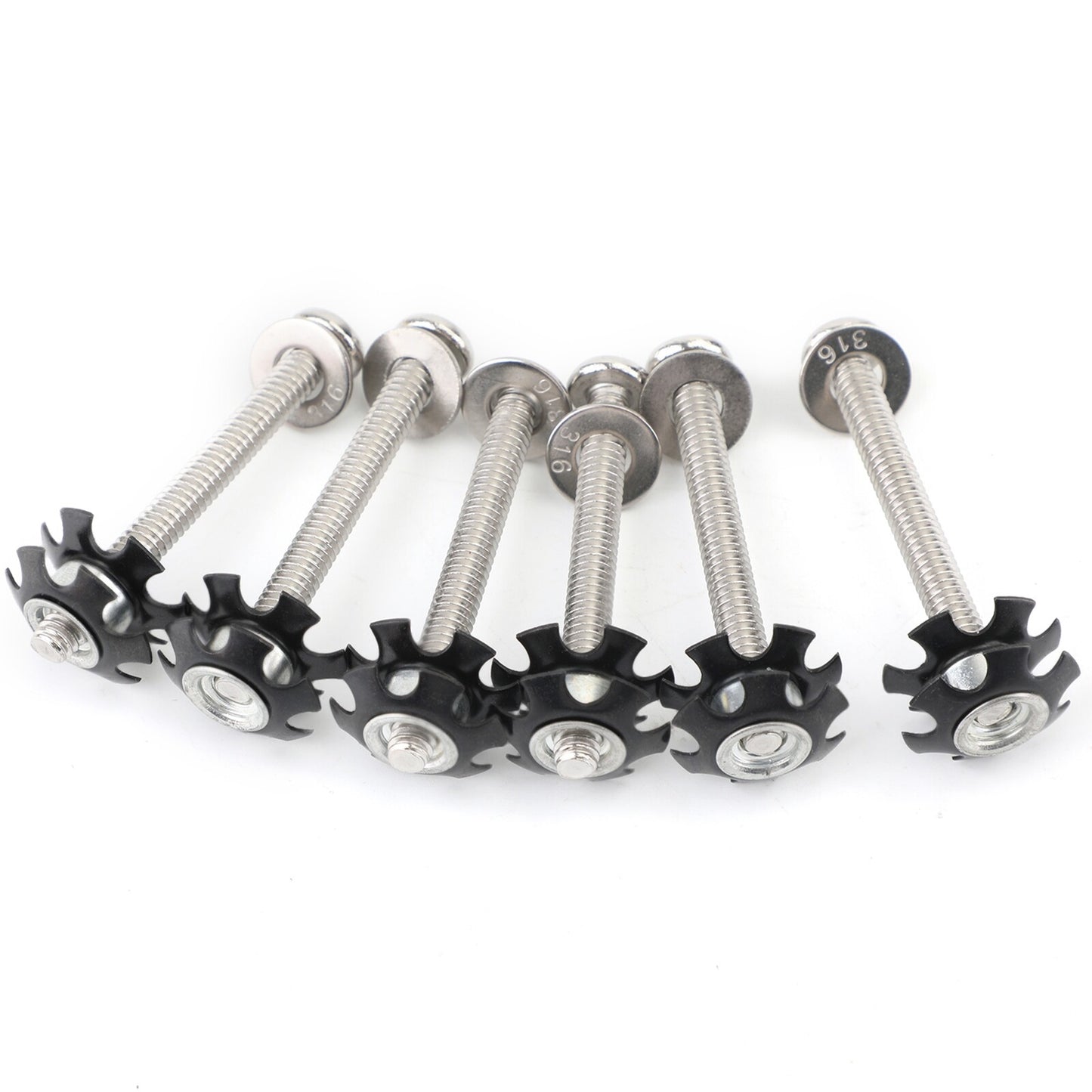 6x RV LADDER REPAIR KIT nuts Stainless Bunk Motorhome Parts Camper Trailer Coach
