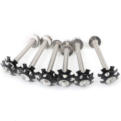 6x RV LADDER REPAIR KIT nuts Stainless Bunk Motorhome Parts Camper Trailer Coach