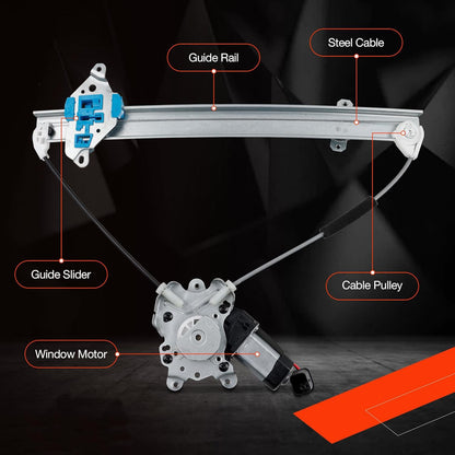 Front Left & Right Power Window Regulator w/Motor For 03-06 Mitsubishi Outlander