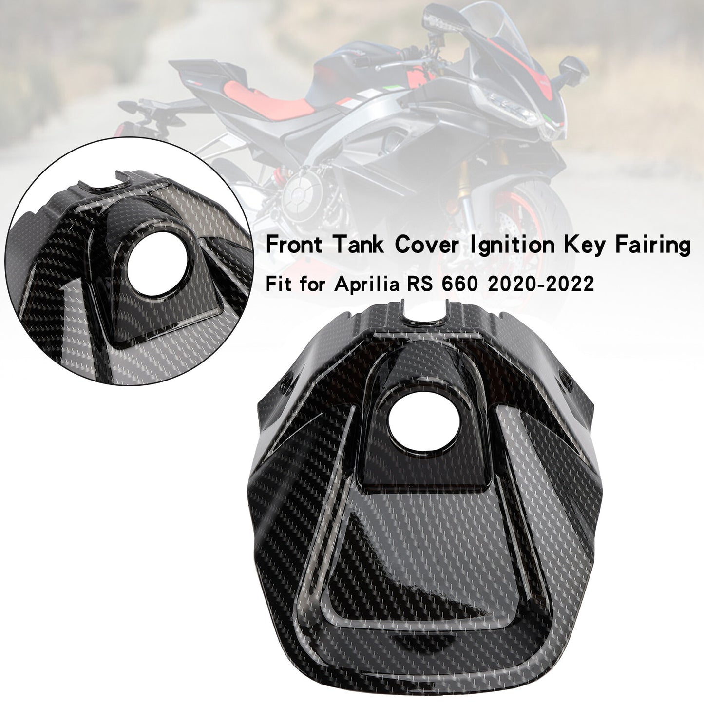 Carbon Front Tank Cover Ignition Key Fairing for Aprilia RS 660 2020-2024