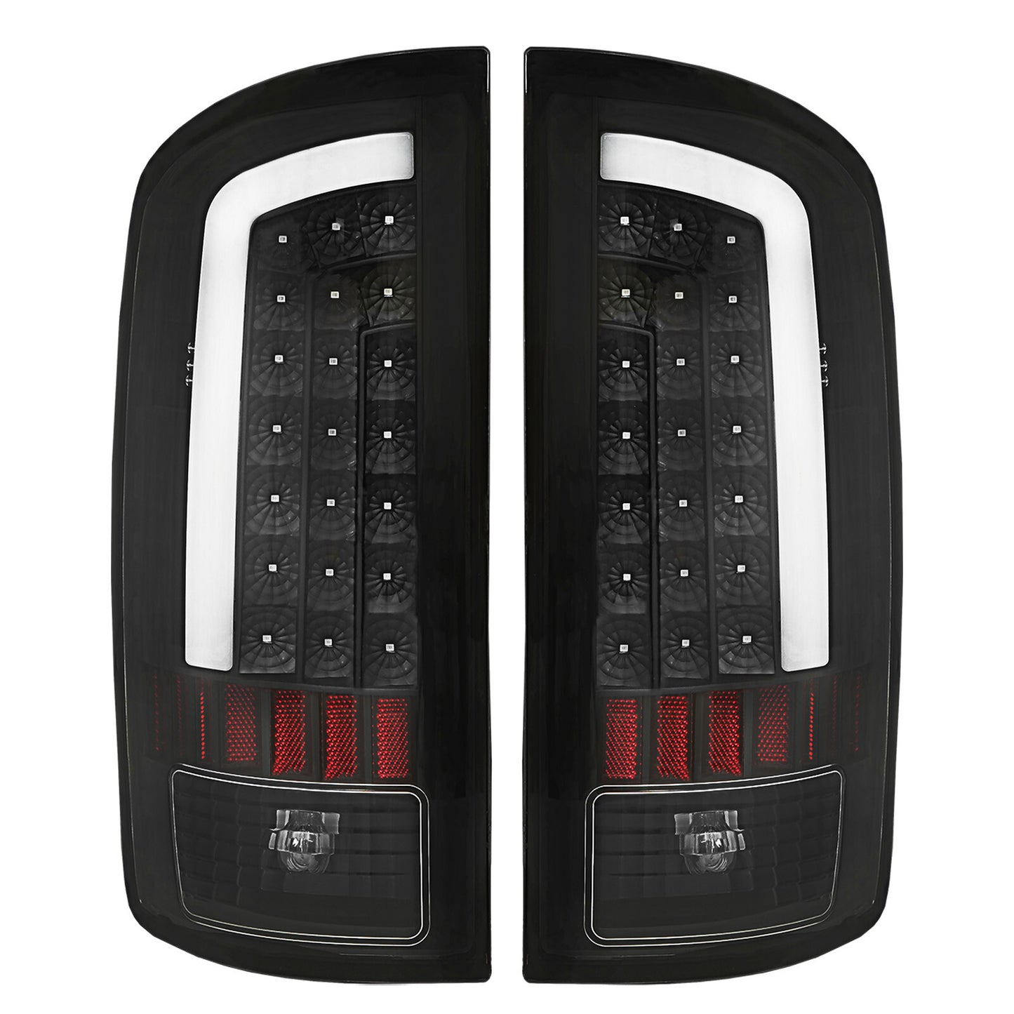 Solid Spare For 2002 2003-2006 Dodge Ram 1500 2500 3500 LED Tail Lights Brake Lamps Clear