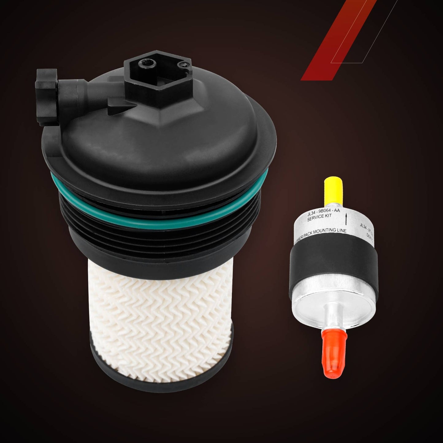 FD4627 In-Line Diesel Fuel Filter Kit For 2018-2020 Ford F-150 3.0L Engines