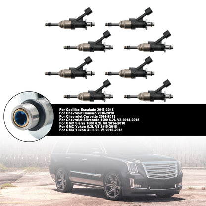 8PCS Fuel Injector 12668393 Fit Cadillac Escalade 2015-2018 Fits Camaro 16-18
