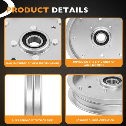 AUC10172 Lawn Mower Deck Flat Idler Pulley For John Deere Z540R ZTrak 15959