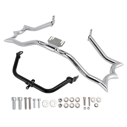 Engine Guard Crash Bar&Fairing Bracket Kit Chrome For Touring Road King Street