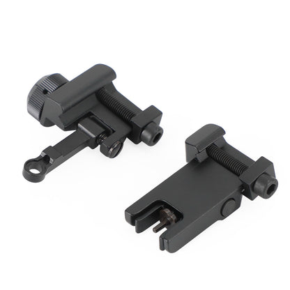 Folding Back Up Iron Sight Flip Up Front Rear Set Picatinny Rail KAC300
