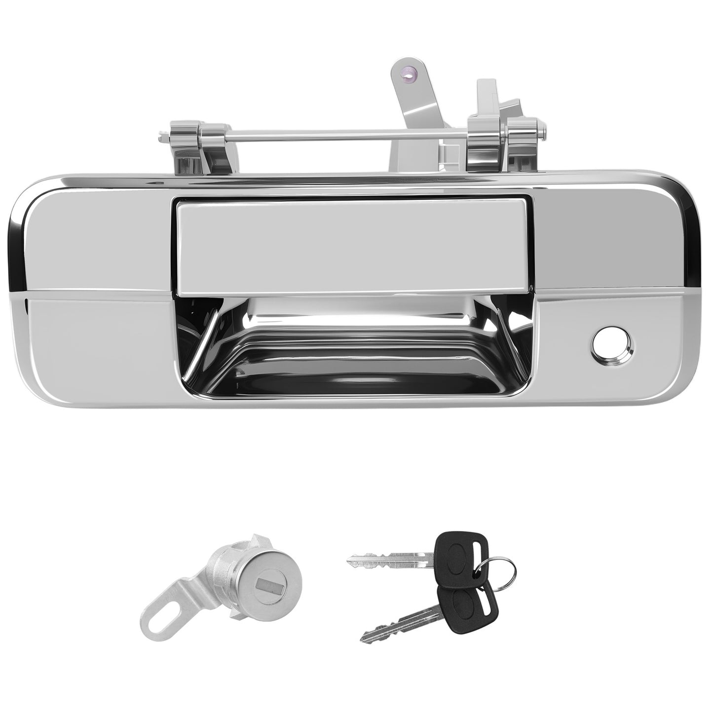 Tailgate Latch Handle w/ Lock Cylinder & Key For 07-13 Toyota Tundra 69090-0C040