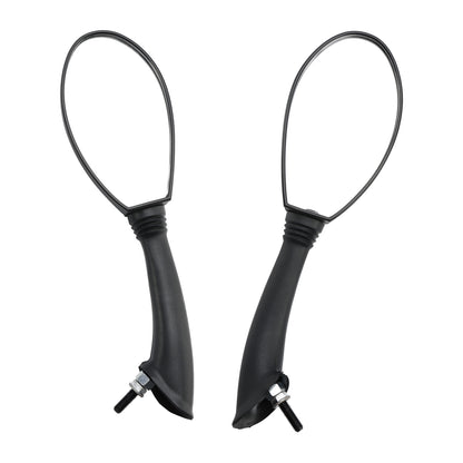 BLACK REAR VIEW MIRROR PAIR FOR DERBI BOULEVARD 50 125 150 PIAGGIO FLY 50-150CC