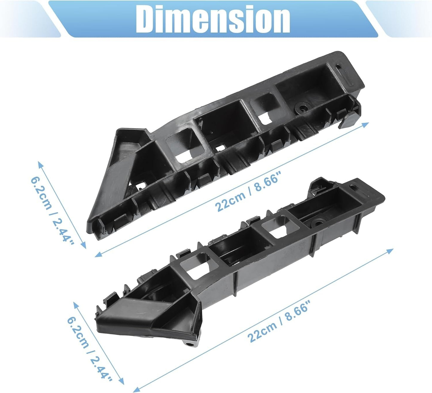 For 2012-2015 Volkswagen Passat 2013 2014 Bumper Support Brackets Left & Right