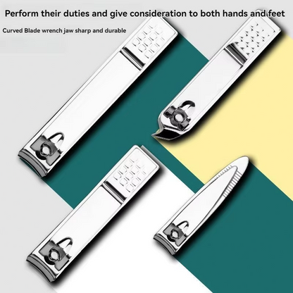 19PCS Pedicure Nail Toe Clippers Manicure Kit Cleaner Cuticle Grooming Set Case