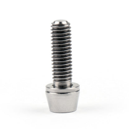 M5x16mm Titanium Ti Bolts Allex Hex Bike Stem Tapered Head Screw + Washer 6pcs T