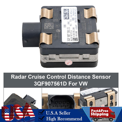 Cruise Control Distance Radar Sensor 3QF907561D For VW Jetta Golf Atlas 18-20
