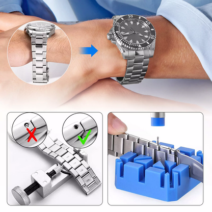Adjustment Watch Band Strap Link Pin Remover Spring Bar Repair Resizing Tool Kit