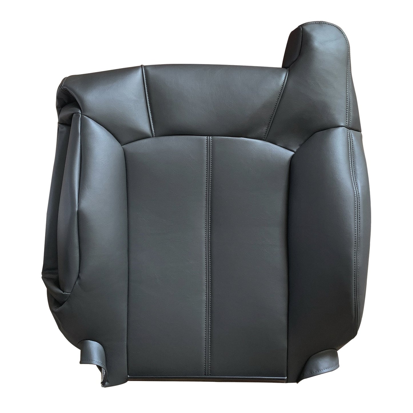 Driver & Passenger Leather seat cover Black For 1999 - 2002 Silverado GMC Sierra