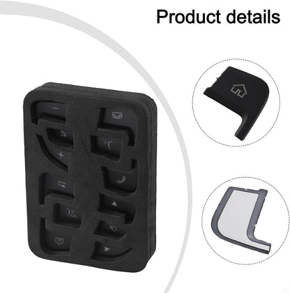 Steering Wheel Button Black Trim For Mercedes Benz GLC C Class W205 2015-2018 Y