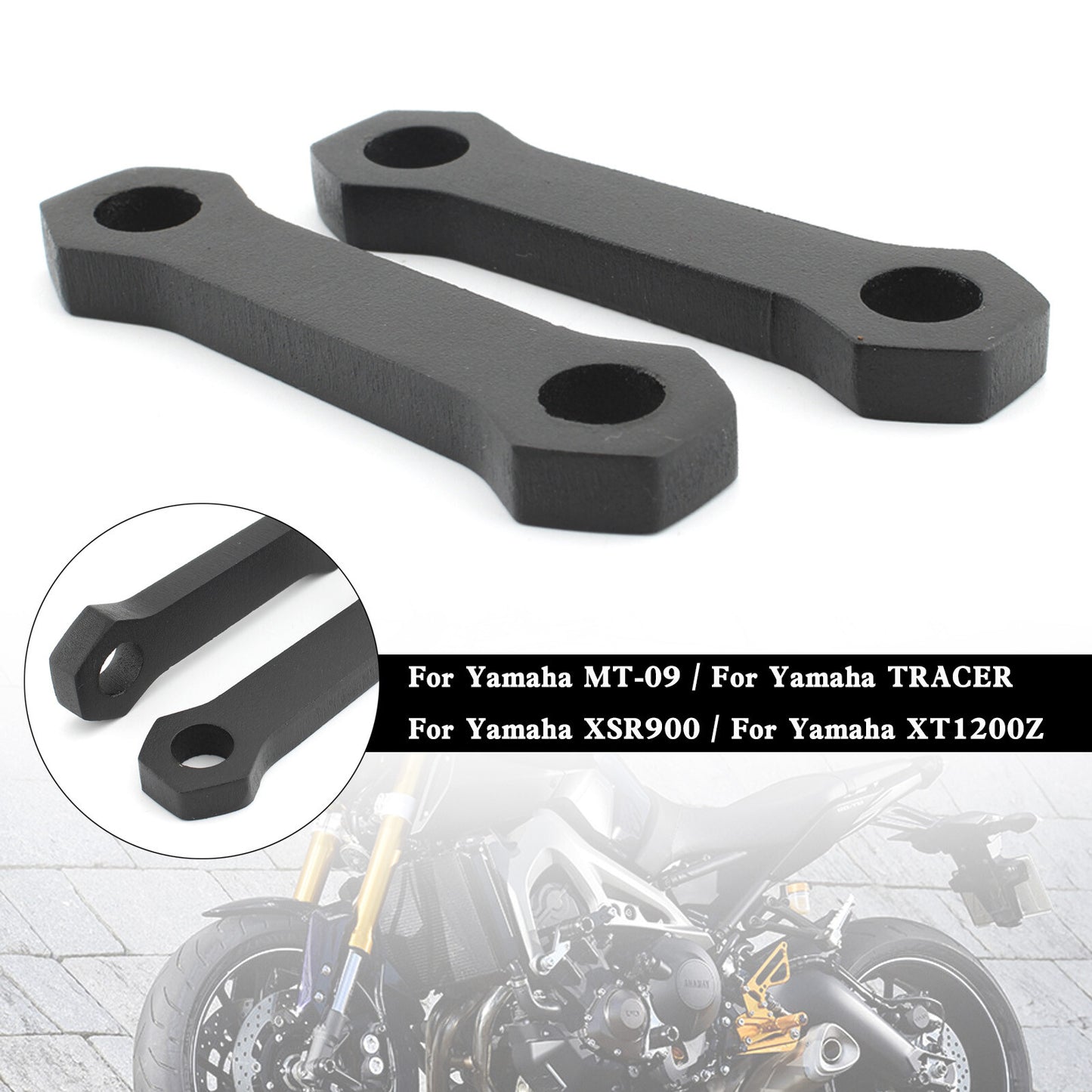 CNC Aluminum Lowering Link Kit For Yamaha MT-09 TRACER 900 XSR900 XT1200Z