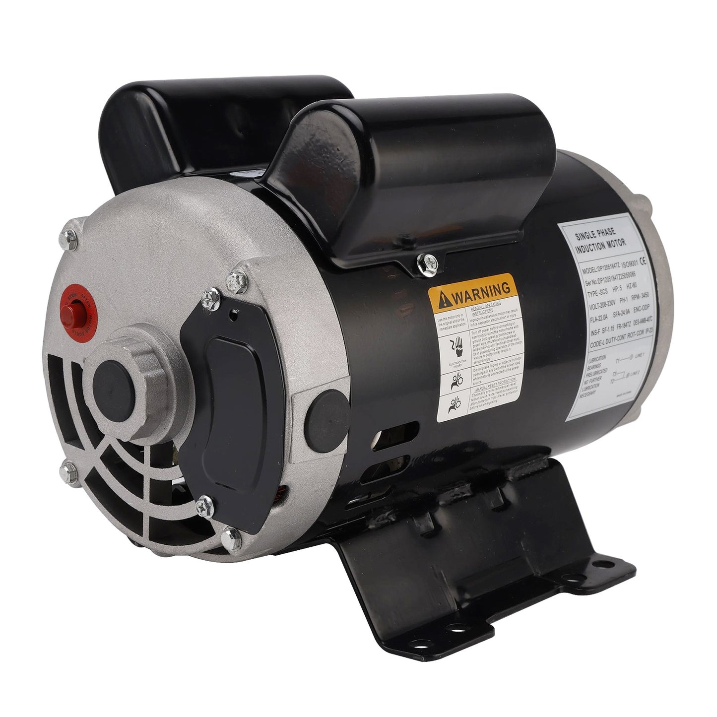 23378805 54421193 5HP Air Compressor Motor Fit For Ingersoll Rand 230V 3450 Rpm