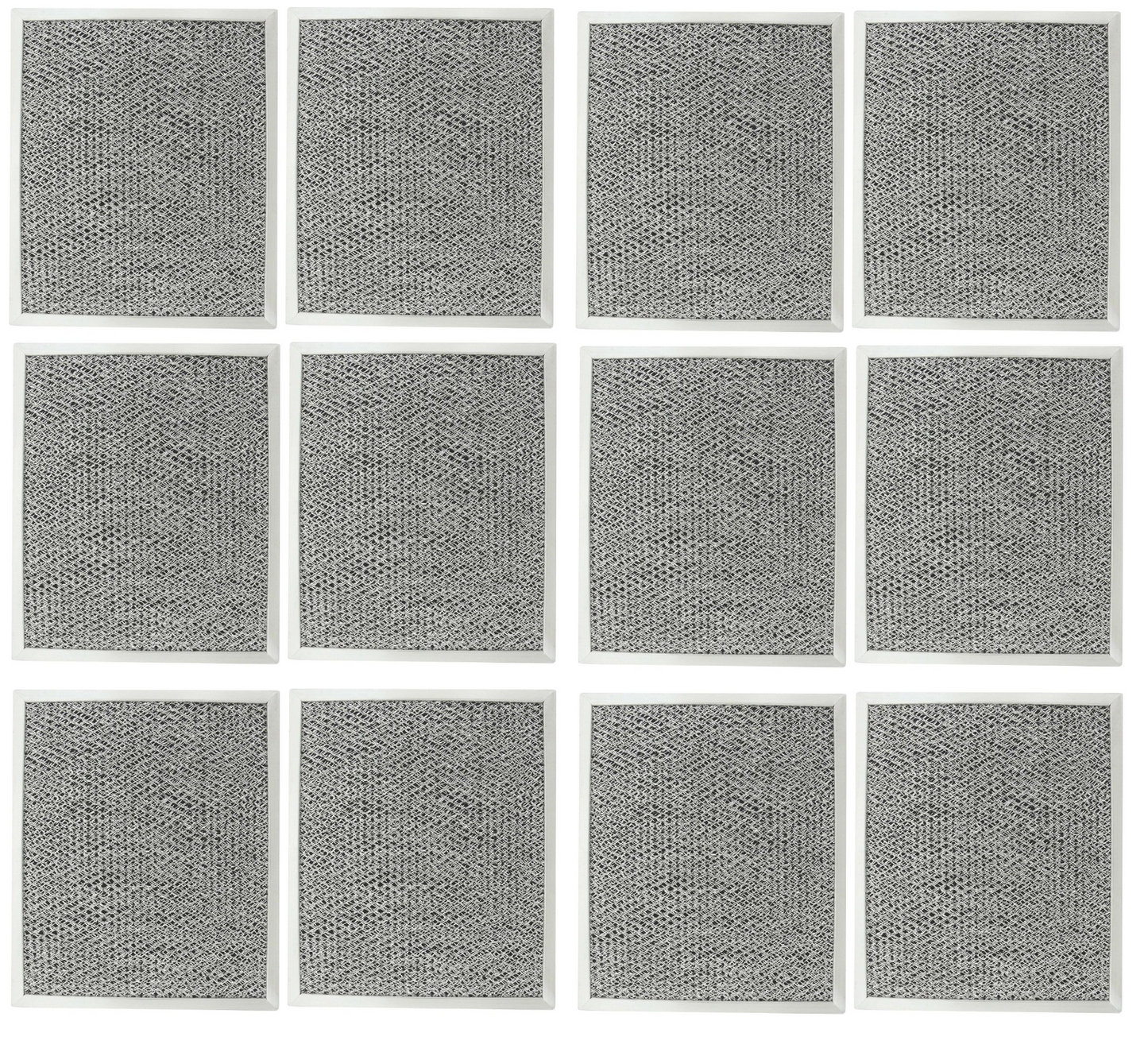 Solid Spare Range Hood Charcoal Filter for Broan 97007696 6105C 12 Pack