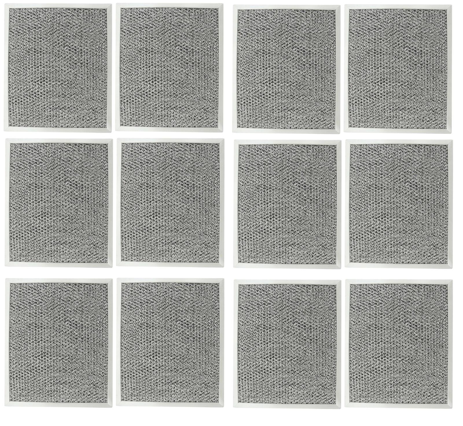 Solid Spare Range Hood Charcoal Filter for Broan 97007696 6105C 12 Pack