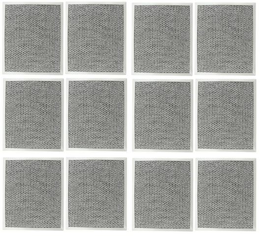 Solid Spare Range Hood Charcoal Filter for Broan 97007696 6105C 12 Pack