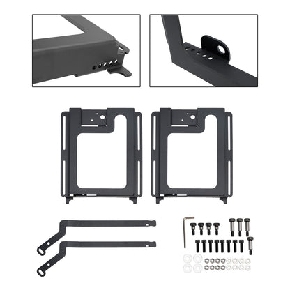 2 Pack Utv Seat Bases Lower&Recline Kit For Polaris Rzr 800/900 1000 Xp Turbo