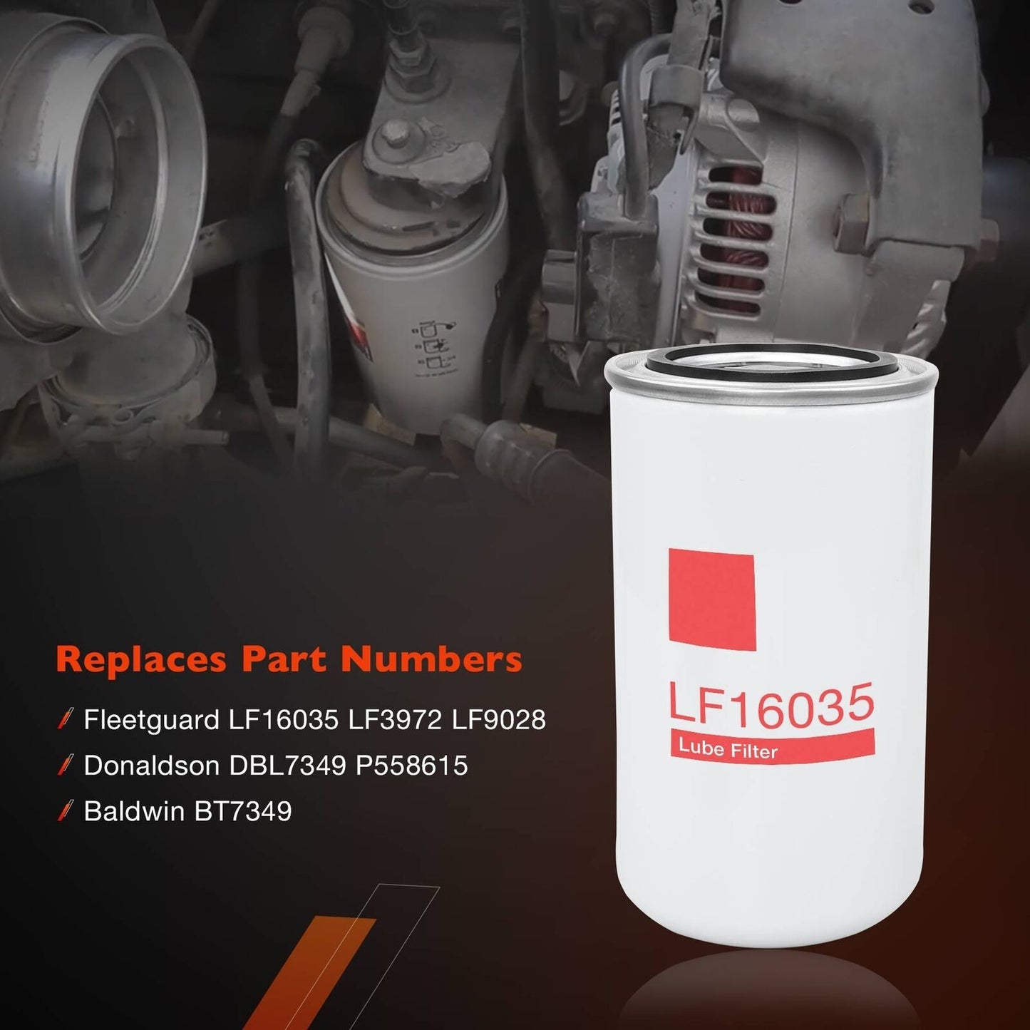 12X LF16035 Fuel Oil Lube Filters For 1989-2018 Dodge Ram 2500 Cummins 5.9L 6.7L