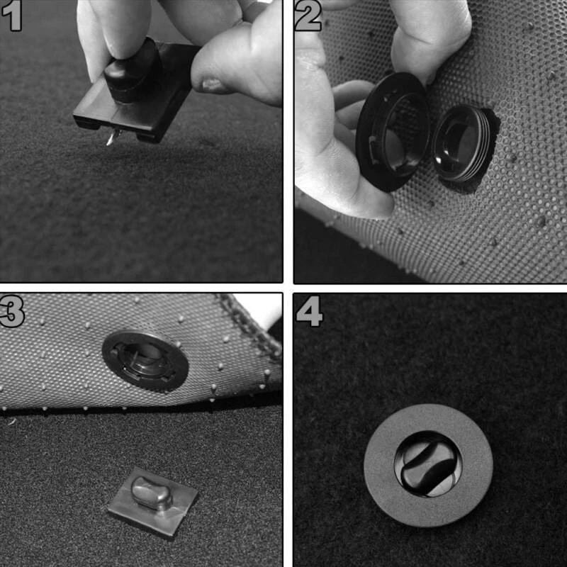 4X Car Floor Mat Clips Carpet Fixing Retainer Universal Grips Clamps Holder