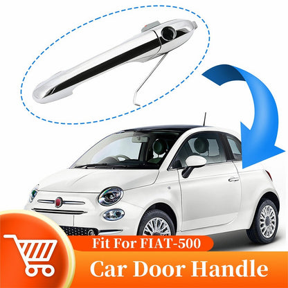 Front Exterior Outside Chrome Door Handle LH Driver Side For Fiat 500 68069943AC