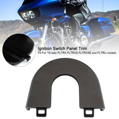 Aluminum Ignition Switch Panel Trim For Touring Road Glide Special 15-2022 Black