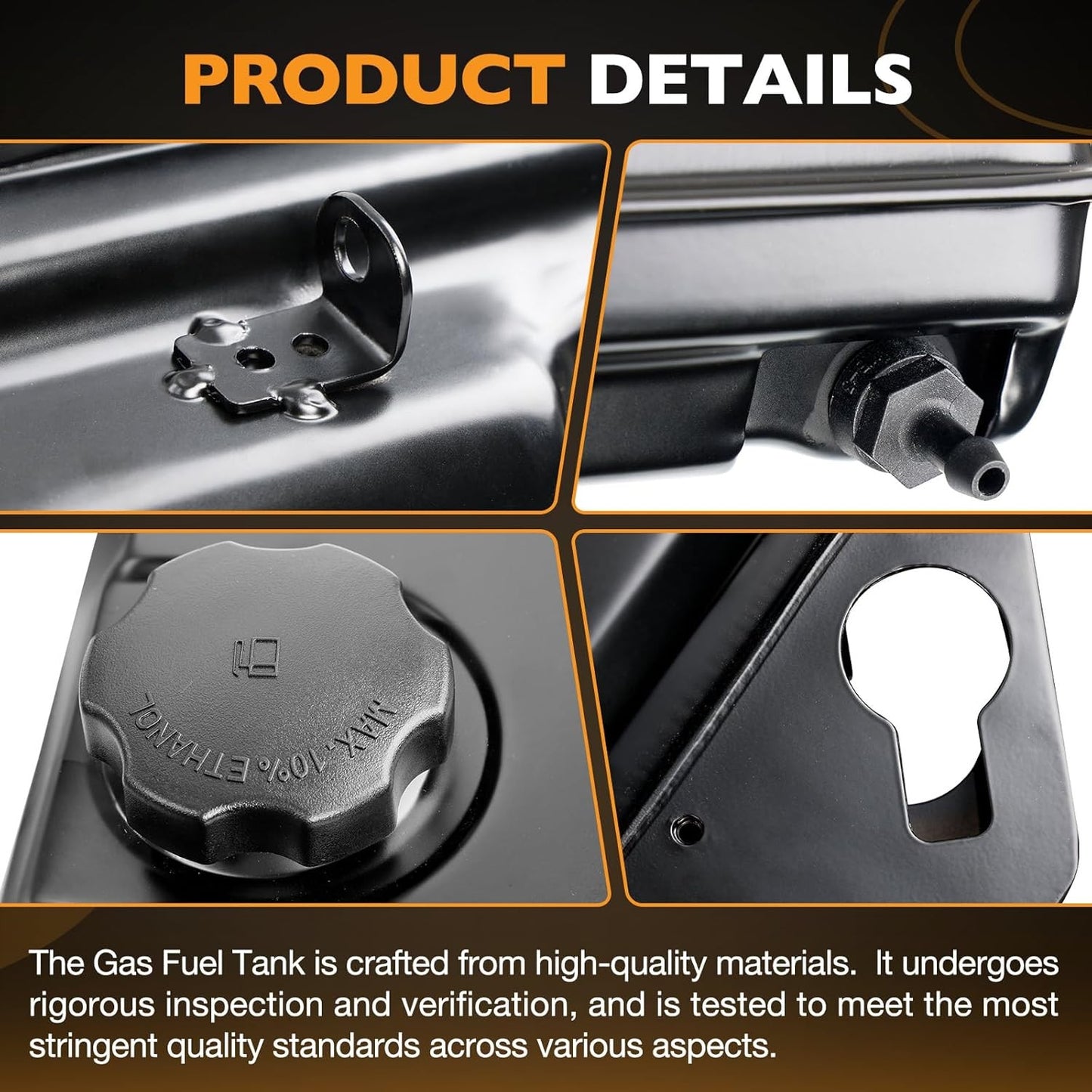 Tiller Fuel Gas Tank For MTD/ Cub Cadet 208cc Snow Blower 951-10653A 951-10653B