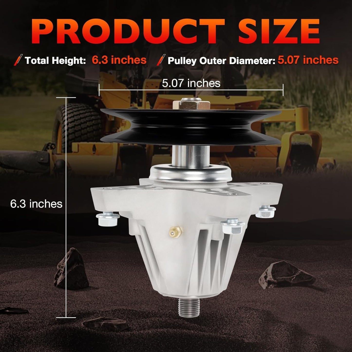 618P09255 Mower Deck Spindle For Cub Cadet XT1‑LT50 Troy‑Bilt Super Bronco 50″