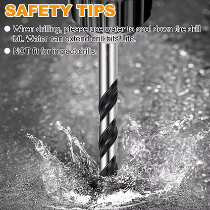 10Pcs Carbide Tungsten Drill Bit Set for Ceramic Tile Concrete Glass Wood Marble
