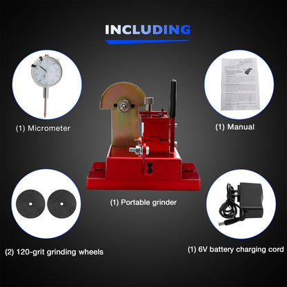 Electric Engine Piston Ring Filer Grinder For Proform 66765，2-Wheels 120 Grit
