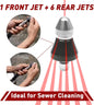 Sewer Cleaning Tool High-pressure Nozzle 5000psi Pipe Cleaner 1/4 Inch Connector