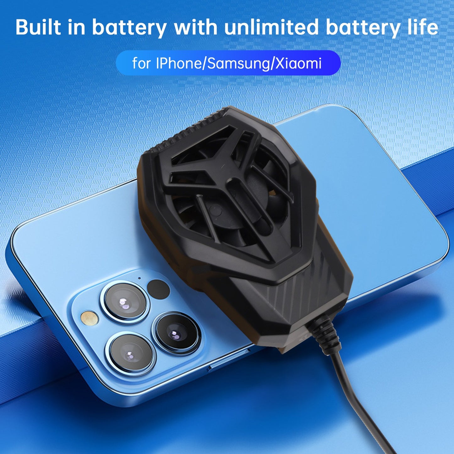 S-01 Mobile Phone Heatsink Cooling Battery Heatsink Back Clip Cooling Radiator